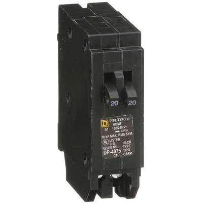 Plug In Circuit Breaker,20A,1P,