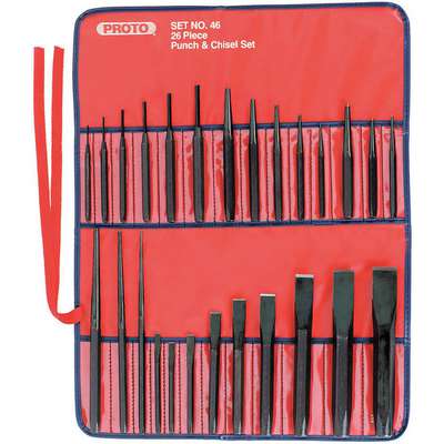 Punch And Chisel Set,26 Pieces