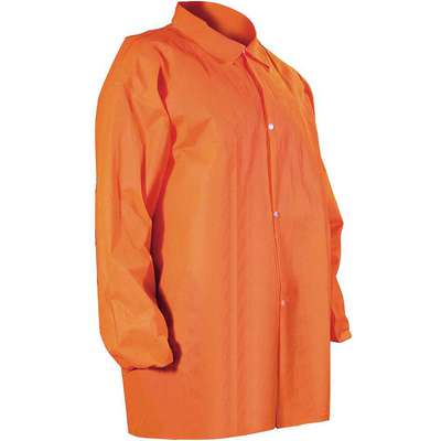 Disposable Lab Coat,Orange,L,