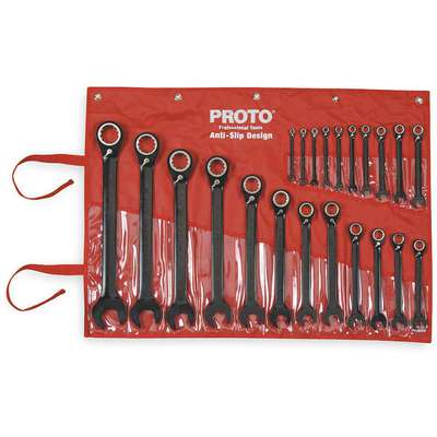 6mm to 36mm *BRAND NEW* Proto 22 Piece 12 Point Combination Wrench Set Metric 