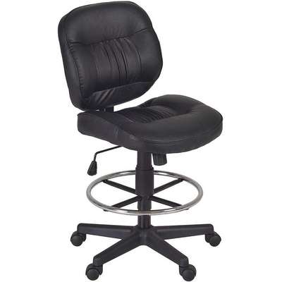 Task Chair,Vinyl,Black,15 To