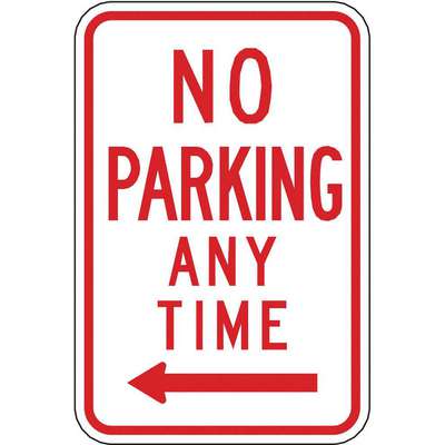 Parking Sign,18 x 12In,R/Wht,