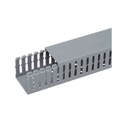 Wire Duct,Narrow Slot,Gray,2.