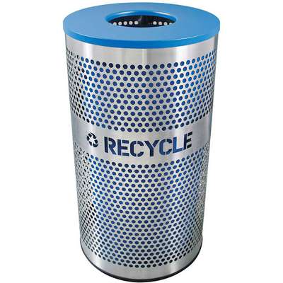 Recycling Container,Silver,
