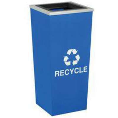 Recycling Container,18 Gal,Blue