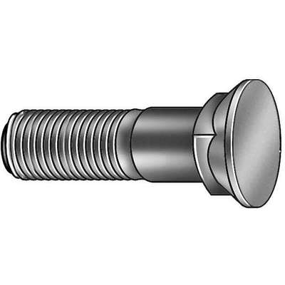 Plow Bolt,Domed,5/8-11x1 3/4