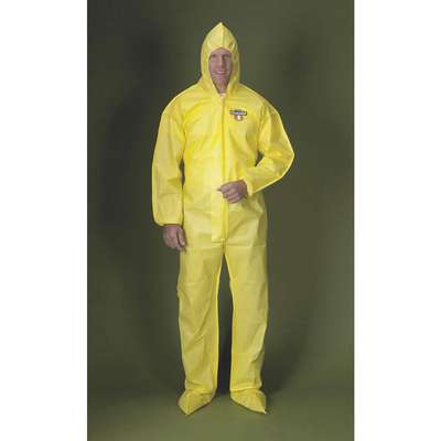 Hooded Coverall w/Boots,Yellow,