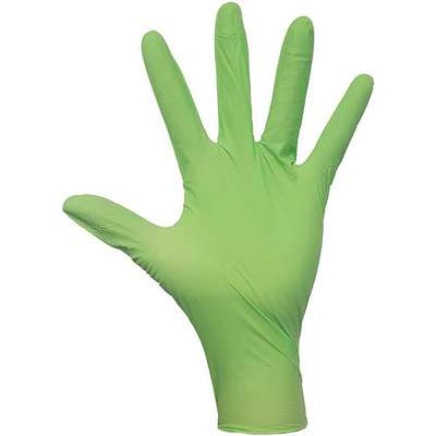 Disp Gloves,Fluorescent Green,