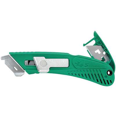 Safety Knife,6 In.,Green