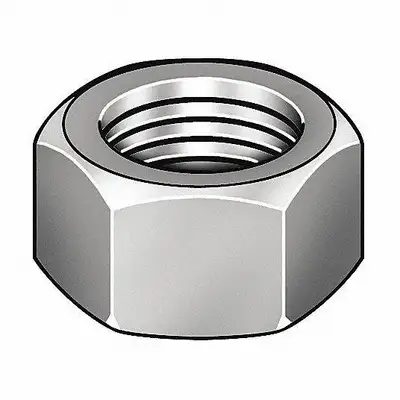 HEX NUT METRIC M6 1.00 PITCH PACK OF 50 ZINC PLATED STEEL