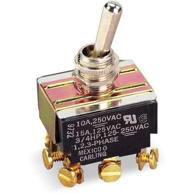 Toggle Switch,3PDT,On/Off/On