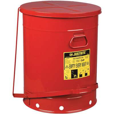 Safety Cans,21 Gallon,Foot Pedal,Red