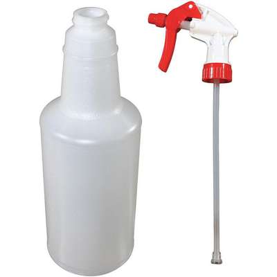 917178-6 Impact Clear/Red Polypropylene/Polyethylene Trigger Spray Bottle, 32  oz., 1 EA