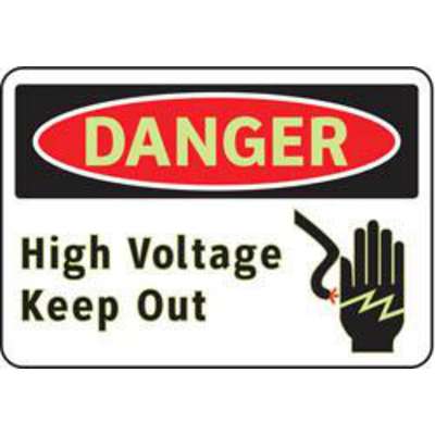 Safety Sign, High Voltage