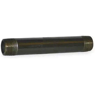 AAP 1/4" 8mm x 100mm Heavy Pipe Barrel Nipple Black Steel SPN0894 