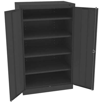 Storage Cabinet,Black,Single