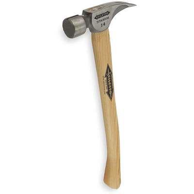 Rip Claw Hammer,Titanium,14 Oz,
