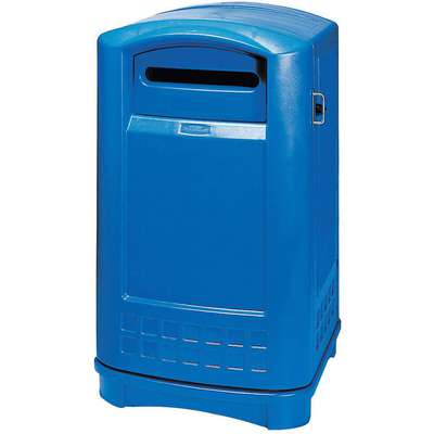 Recycling Container,50 Gal,Blue