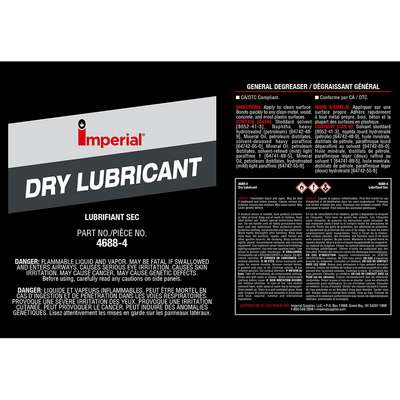 Dry Graphite Lube Label,4688-4