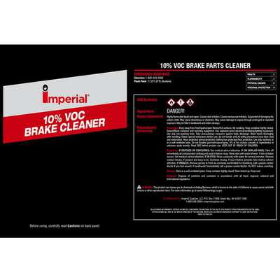 Imp Brake Part Clnr Label 10%