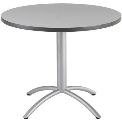 Cafe Table,Round,30 In H,Gray