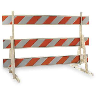 Type 3 Barricade,Orange/White,