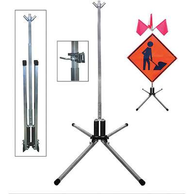 Sign Stand,Roll-Up,Aluminum,36
