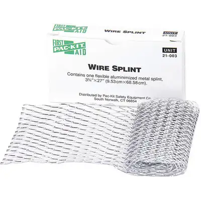 Pac-Kit Wire Splint,3-3/4 x 30