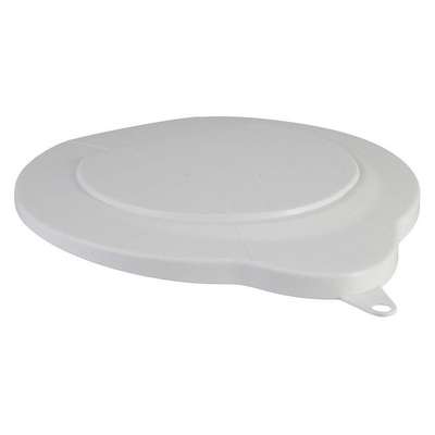 Pail Lid,White,9 3/4 In