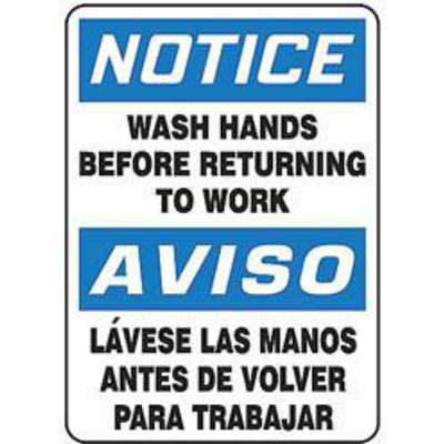 Safety Sign, Wash Hands Before