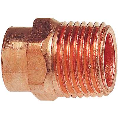 Adapter,Wrot Copper,3/8" Tube,