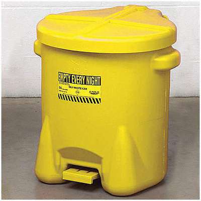 Can,Oily Waste,Polyethylene,Yellow,14 G