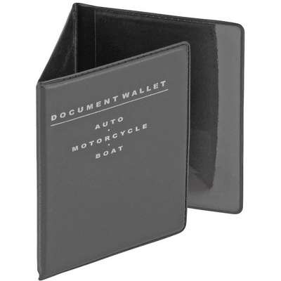 Tri-Fold Document Wallet,Black