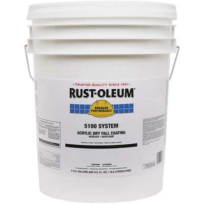 Dry Fall Paint,White,5 Gal.