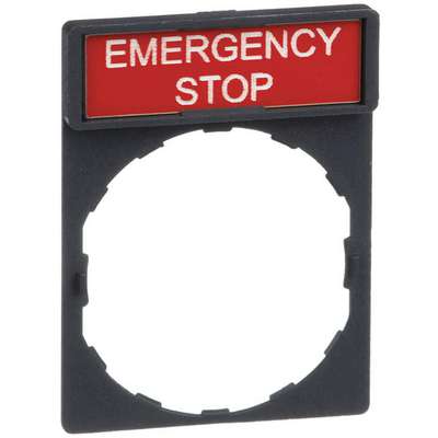 Legend Plate,Emergency Stop,