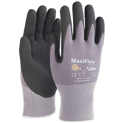 15 Gauge Coated Gloves Blk/Gry