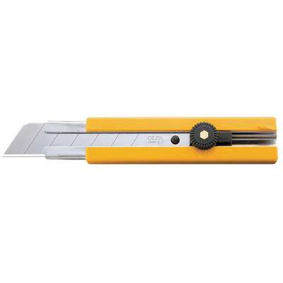 Snap-Off Knife,6 3/4 In,Yellow