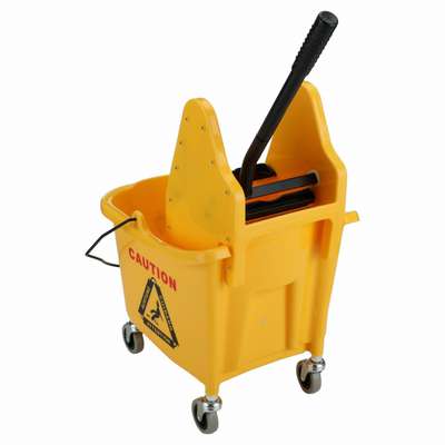 910792-2 8-3/4 gal. Mop Bucket with Down Press Wringer; 34-3/4