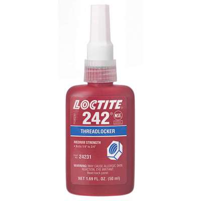 911400-1 Loctite® 242™ Medium-Strength Threadlocker; 50 mL Bottle, Blue ...