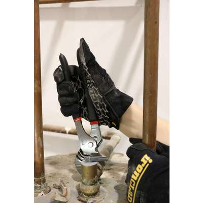 918398-1 Ironclad Box Handling Mechanics Gloves, Silicone Printed Synthetic  Leather Palm Material, Black, XL, PR 1