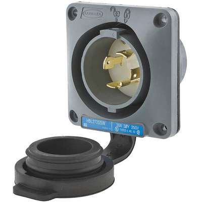 Flanged Inlet,250V,30A,L15-30P,