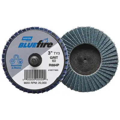 Flap Disc,Crs,Grit 40,Ty 3,3in,