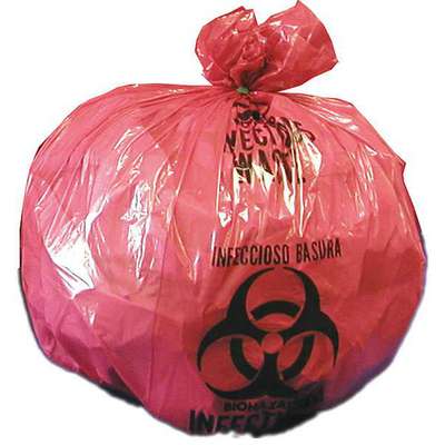 Biohazard Bags,8 To 10 Gal.,