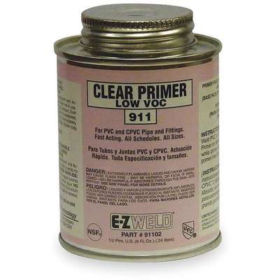 PVC Clear Primer, 8OZ Can