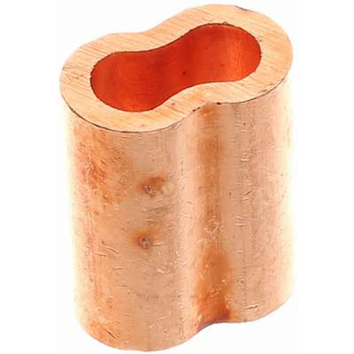 3/32 in Wire Rope Sleeve PK25 Copper