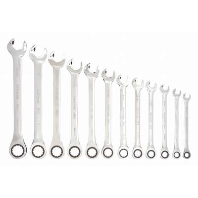 Ratcheting Wrench Set,Metric,