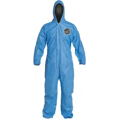 Hooded Disp. Coverall,Blue,3XL,