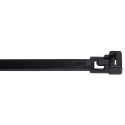 Cable Tie,Releasable,7.8IN,Blk