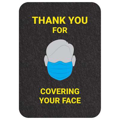 Cover Your Face Floor Sign,PK4