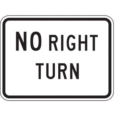 Traffic Sign,18"H,24"W,Aluminum